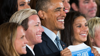 Obama Honors U.S. Women's Soccer Team: 'Playing Like a Girl Means You're a Badass'